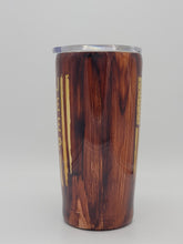 Load image into Gallery viewer, 20oz Faux Woodgrain Jeep Wrangler Epoxy Tumbler: Double Woodgrain Stainless Steel 20oz Epoxy Resin Cold Cup