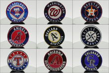 Load image into Gallery viewer, Custom MLB Phone Grip or Badge Reel with Epoxy Overlay: Pick Your Baseball Team Pick Your Base: Style Set 3