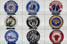 Load image into Gallery viewer, Custom NBA Phone Grip or Badge Reel with Epoxy Overlay: Pick Your Team Pick Your Base: Style Set 1