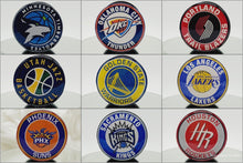 Load image into Gallery viewer, Custom NBA Phone Grip or Badge Reel with Epoxy Overlay: Pick Your Team Pick Your Base: Style Set 3