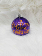 Load image into Gallery viewer, Handcrafted The Nightmare Before Christmas Ornament Set: Set of 5 Nightmare Before Christmas Ornaments