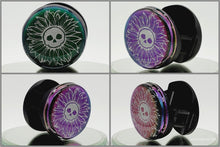 Load image into Gallery viewer, Color Shift Gothic Sunflower Skull Phone Grip