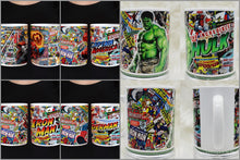 Load image into Gallery viewer, 11oz/15oz Super Hero Comic Strip Coffee Mug: Custom Super Hero Coffee Cup Multiple Style Options