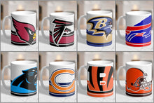 Load image into Gallery viewer, 11oz/15oz Custom NFL Coffee Mug: 8 Teams to Chose From NFL Team Mugs: Style Set 1