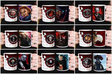 Load image into Gallery viewer, 11oz/15oz Horror Coffee Mug: Your Favorite Horror Character on a Coffee Cup