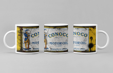 Load image into Gallery viewer, 11oz/15oz Dirty "Conoco" Motor Oil Can Coffee Mug: Vintage Oil Can Replica Coffee Mug