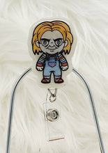 Load image into Gallery viewer, Glow in the Dark Horror Cartoon Retractable Badge Reel