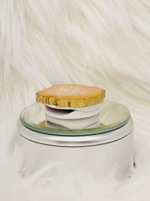 Load image into Gallery viewer, Peach and Gold Geode Phone Grip with Aurora Crystal Center