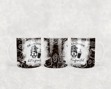 Load image into Gallery viewer, "Dead But Caffeinated" Ceramic Skull Coffee Mug