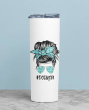 Load image into Gallery viewer, "#DOGMOM" Stainless Steel Tumbler: Ladies Dog Lovers Cup