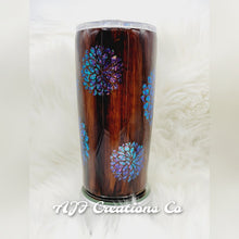 Load image into Gallery viewer, 20oz Stainless Steel Epoxy Peak-A-Boo Woodgrain Tumbler