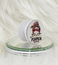 Load image into Gallery viewer, Pumpkin Queen Phone Grip: Custom Fall Phone Grip