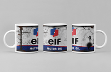 Load image into Gallery viewer, 11oz/15oz Dirty "Elf" Motor Oil Can Coffee Mug: Vintage Oil Can Replica Coffee Mug