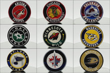 Load image into Gallery viewer, Custom NHL Phone Grip or Badge Reel with Epoxy Overlay: Pick Your Team Pick Your Base: Style Set 3
