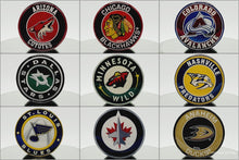 Load image into Gallery viewer, Custom NHL Phone Grip or Badge Reel with Epoxy Overlay: Pick Your Team Pick Your Base: Style Set 3