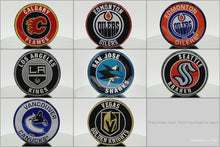 Load image into Gallery viewer, Custom NHL Phone Grip or Badge Reel with Epoxy Overlay: Pick Your Team Pick Your Base: Style Set 4