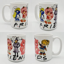 Load image into Gallery viewer, 11oz/15oz Vintage 80's Friends Cartoon Coffee Mug: Ceramic 80's Cartoon Character Coffee Cup