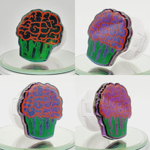 Load image into Gallery viewer, Gothic Brain Cupcakes: Goth Epoxy Cupcake Phone Holder and Tablet Stand