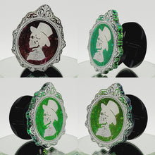 Load image into Gallery viewer, Gothic Sir Skeleton Phone Grip: Color Shift Phone Grip