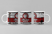 Load image into Gallery viewer, 11oz/15oz Dirty "Indian" Motor Oil Can Coffee Mug: Vintage Oil Can Replica Coffee Mug