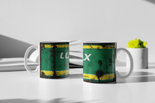 Load image into Gallery viewer, 11oz/15oz Dirty "Lubrax" Motor Oil Can Coffee Mug: Vintage Oil Can Replica Coffee Mug