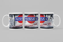 Load image into Gallery viewer, 11oz/15oz Dirty "Nissan" Coffee Mug: Custom Dirty Automotive Coffee Cup