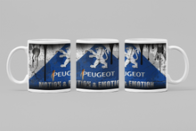 Load image into Gallery viewer, 11oz/15oz Dirty "Peugeot" Coffee Mug: Custom Dirty Automotive Coffee Cup