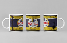Load image into Gallery viewer, 11oz/15oz Dirty "Richfield" Motor Oil Can Coffee Mug: Vintage Oil Can Replica Coffee Mug