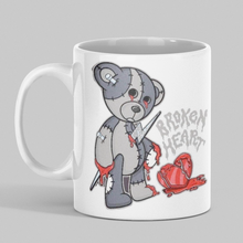Load image into Gallery viewer, 11oz/15oz Broken Heart Valentines Day Coffee Mug: Cute Goth Valentines Cup