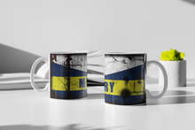 Load image into Gallery viewer, 11oz/15oz Dirty "Sunoco Mercury" Motor Oil Can Coffee Mug: Vintage Oil Can Replica Coffee Mug