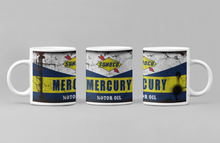 Load image into Gallery viewer, 11oz/15oz Dirty &quot;Sunoco Mercury&quot; Motor Oil Can Coffee Mug: Vintage Oil Can Replica Coffee Mug
