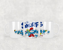 Load image into Gallery viewer, 11oz/15oz The Smurfs Vintage 80's Cartoon Coffee Mug: Classic Cartoon Coffee Cup