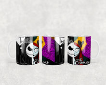 Load image into Gallery viewer, 11oz/15oz The Nightmare Before Christmas Coffee Mug: Jack Skeleton and Sally Together Forever Cup