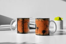 Load image into Gallery viewer, 11oz/15oz Dirty "Trojan" Motor Oil Can Coffee Mug: Vintage Oil Can Replica Coffee Mug