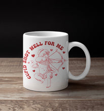 Load image into Gallery viewer, 11oz/15oz "Cupid Shot Well For Me" Cute Valentines Day Coffee Mug