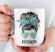 Load image into Gallery viewer, 11oz/15oz #"Dog Mom" Ceramic Coffee Mug: Woman Dog Lovers Coffee Cup