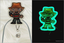 Load image into Gallery viewer, Glow in the Dark Horror Cartoon Retractable Badge Reel