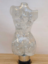 Load image into Gallery viewer, Epoxy Goddess Wine Stopper with Silver Flake