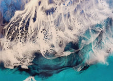 Load image into Gallery viewer, 11x14 Resin Wave on Canvas Panel