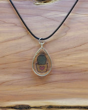 Load image into Gallery viewer, Epoxy Succulent Teardrop Pendant