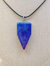 Load image into Gallery viewer, Epoxy Alcohol Ink Pendant on 18" Wax Cord Necklace