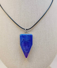 Load image into Gallery viewer, Epoxy Alcohol Ink Pendant on 18" Wax Cord Necklace