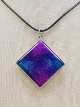 Load image into Gallery viewer, Handcrafted Purple and Blue Pendant