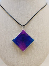 Load image into Gallery viewer, Handcrafted Purple and Blue Pendant