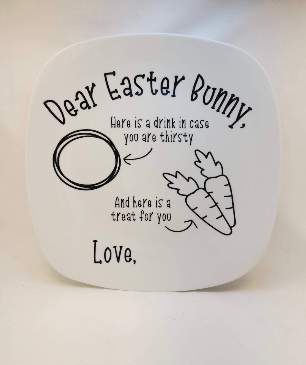 Personalized Easter Plate, Handmade Item