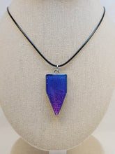 Load image into Gallery viewer, Epoxy Alcohol Ink Pendant on 18" Wax Cord Necklace