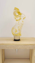 Load image into Gallery viewer, Epoxy Goddess Wine Stopper With Gold Flake