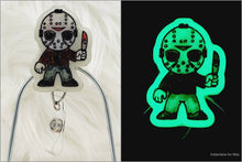 Load image into Gallery viewer, Glow in the Dark Horror Cartoon Retractable Badge Reel