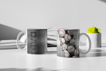 Load image into Gallery viewer, "Dad" Chrome Collection Ceramic Coffee Mugs: 11oz/15oz Dad Cups