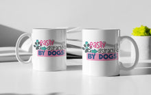 Load image into Gallery viewer, 11oz/15oz "Easily Distracted By Dogs" Ceramic Coffee Mug: Dog Lovers Coffee Cup
